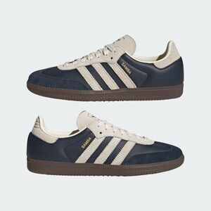 Adidas Samba Navy and Cream Sneakers